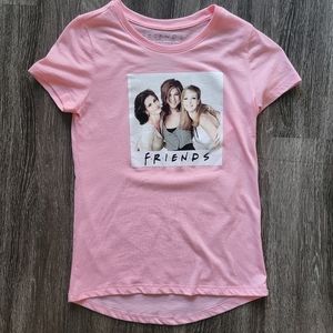 NWOT! PINK FRIENDS CAST GRAPHIC CREW NECK SHORT SLEEVE TEE